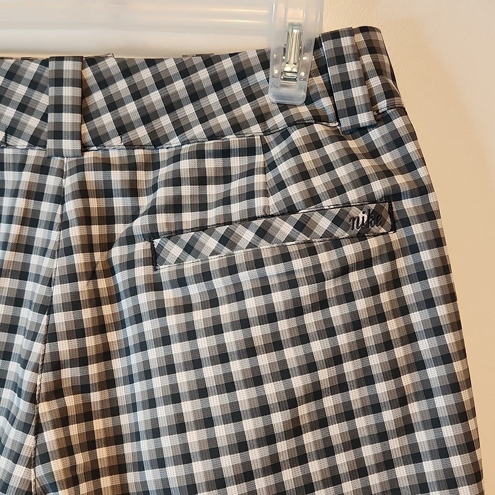 Nike Dri-Fit Golf Plaid Shorts Activewear Khaki Dress Women's Sz 4 P EUC NICE! - Picture 10 of 13